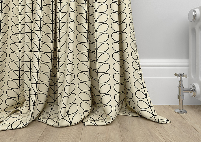 Orla Kiely Linear Stem, Black - Made to Measure Curtains - Image 6
